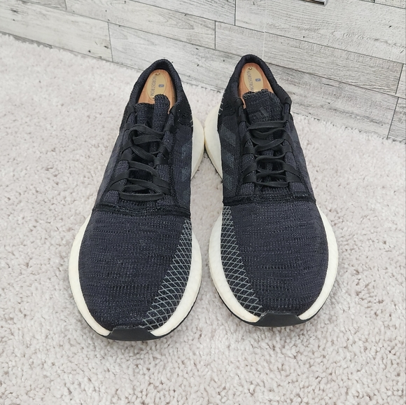 adidas Pure Boost GoCore Black Grey Five Sneakers - Picture 4 of 7